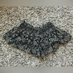 Isabel Marant Black Printed Shorts 42